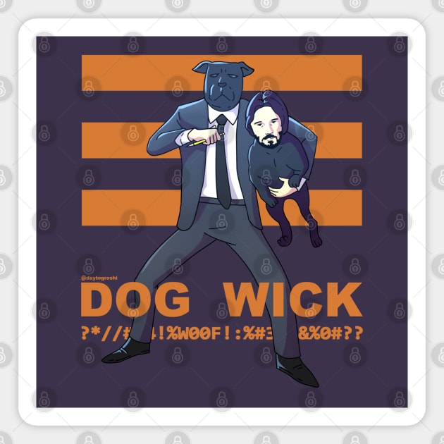 Dog Wick Magnet by DäyteGroshi